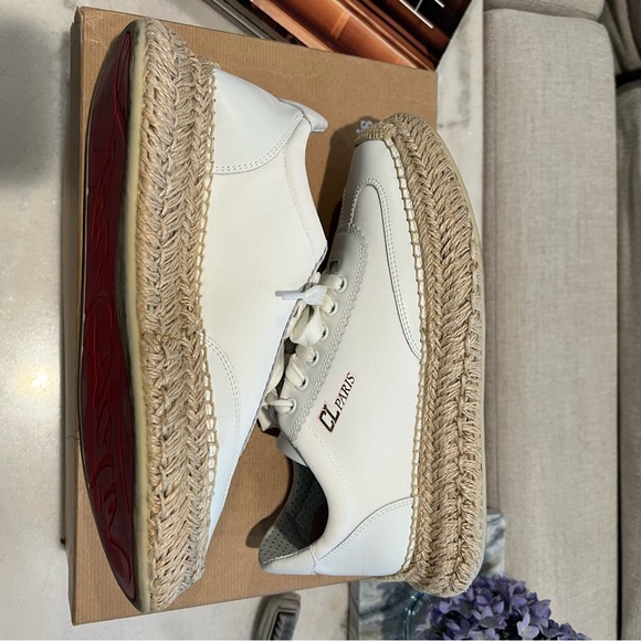Christian Louboutin White Espadrille Sneakers - Picture 11 of 16